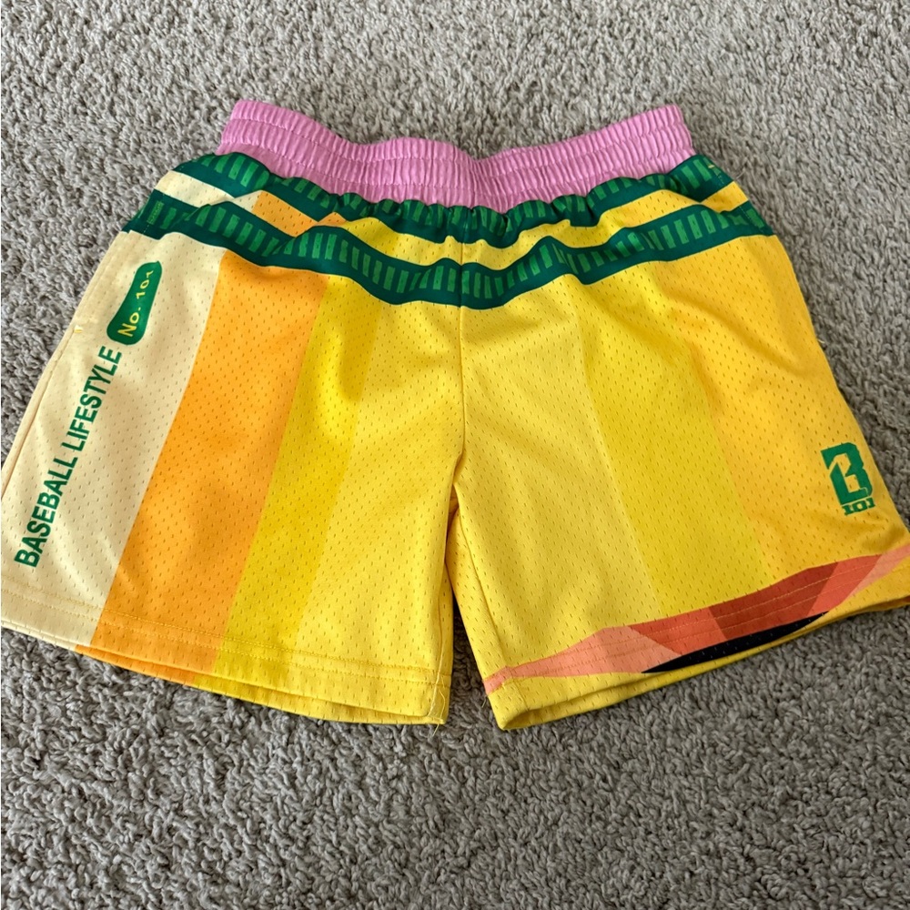 Yellow Athletic Shorts for Women